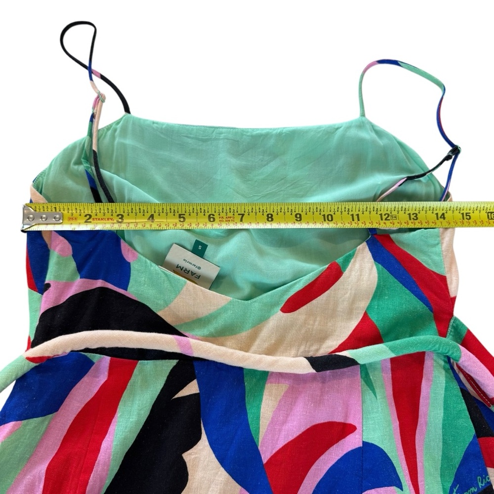 FARM Rio Multicolor Abstract Print Mini Dress - Red, Blue, Green, Black - Picture 15 of 16